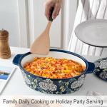 Blue Ceramic Casserole Dish with Lid