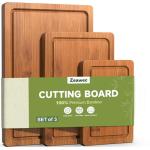 Zeawec Bamboo Cutting Board Set - 3 Pieces