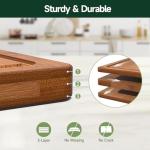 Zeawec Bamboo Cutting Board Set - 3 Pieces