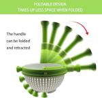 3-in-1 Collapsible Salad Spinner for Easy Storage