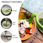 3-in-1 Collapsible Salad Spinner for Easy Storage