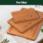 Zeawec Bamboo Cutting Board Set - 3 Pieces