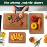 Zeawec Bamboo Cutting Board Set - 3 Pieces