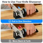 VYKTRIY 3-Stage Knife Sharpener for Kitchen Knives