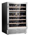 Honeywell 46 Bottle Dual Zone Compressor Wine Cooler Refrigerator, Large Freestanding Wine Cellar For Red, White, Champagne or Sparkling Wine, Digital Temperature Control, Stainless Steel
