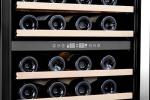 Honeywell 46 Bottle Dual Zone Compressor Wine Cooler Refrigerator, Large Freestanding Wine Cellar For Red, White, Champagne or Sparkling Wine, Digital Temperature Control, Stainless Steel