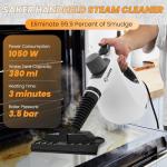 Saker Handheld Steam Cleaner New,Portable Steam Cleaner for Home,1050W Steam Cleaner,8 Fiber Cloths for Quick Heating & Deep Cleaning of Floors, Cars, and Kitchen