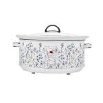 Laura Ashley Slow Cooker 6.8 Quart - Large Slow Cooker 6.8 qt for 8 to 10 People - Energy Efficient with 3 Heat Settings - Dishwasher Safe Removeable Ceramic Crock & Tempered Glass Lid