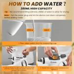 Saker Handheld Steam Cleaner New,Portable Steam Cleaner for Home,1050W Steam Cleaner,8 Fiber Cloths for Quick Heating & Deep Cleaning of Floors, Cars, and Kitchen