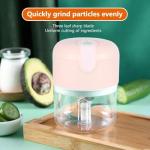 Mini Food Processor Garlic Chopper, 3 Blades Electric Veggie Vegetable Chopper, Garlic Slicer, Chopper Vegetable Cutter Meat Garlic Mincer, 250ml Portable Small USB Chopper for Chili Onion Fruit Meat