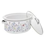 Laura Ashley Slow Cooker 6.8 Quart - Large Slow Cooker 6.8 qt for 8 to 10 People - Energy Efficient with 3 Heat Settings - Dishwasher Safe Removeable Ceramic Crock & Tempered Glass Lid