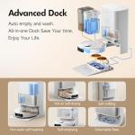 Mova P10 Pro Ultra Robot Vacuum and Mop 13,000Pa Suction, 140°F Hot Water Auto Mop Washing & Drying, Dual Spinning Extenable Mop,10.5mm Lifting for Carpet, 360°Obstacle Avoidance, App Control