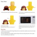 Angry Mom Microwave Oven Steam Cleaner and Chilly Freezer Odor Absorber Deodorizer Equiment 2 Pcs Kitchen Gadget Tools Quickly Removes Stains and Odors (Purple & Teal)