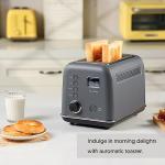 BUYDEEM DT730 Motorized Toaster, 2-Slice Smart Digital Leverless Toaster with LCD Countdown Timer, 9-Shade Settings for Toast, Bagels, Waffles, Muffins