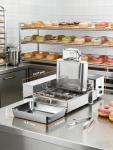 FOHERE Commercial Mini Donuts Making Machine Frying Donuts Makchine - 1750W High-Power, 4-Rows Production, 3L Hoppers, intelligent control, fully automatic, Perfect for Bakeries, Cafes & Donut Shops