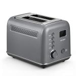 BUYDEEM DT730 Motorized Toaster, 2-Slice Smart Digital Leverless Toaster with LCD Countdown Timer, 9-Shade Settings for Toast, Bagels, Waffles, Muffins
