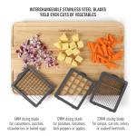 Calphalon Aero 5 in 1 Vegetable Chopper and Dicer, Food Chopper with Container