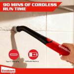 Goldblatt Cordless Electric Spin Scrubber 18-Piece Kit, Power Scrubber with Battery Indicator Light, Waterproof Electric Cleaning Brush for Grout, Tile, Bathroom, Kitchen Cleaning