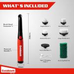 Goldblatt Cordless Electric Spin Scrubber 18-Piece Kit, Power Scrubber with Battery Indicator Light, Waterproof Electric Cleaning Brush for Grout, Tile, Bathroom, Kitchen Cleaning