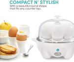 Elite Gourmet Rapid Egg Cooker with Recipe Booklet