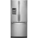 Whirlpool 30 Inch French Door Refrigerator with 19.7 Cu. Ft. Capacity, Internal Ice Maker, Water Dispenser, Spill-Proof Glass Shelves, EveryDrop® Filtration and Fast Cool: Stainless Steel