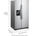 Whirlpool WRS321SDHZ 21 Cu. Ft. Stainless Side-by-Side Refrigerator