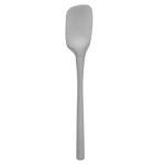 Tovolo Spoon Spatula Spoonula All Silicone Ergonomic Handle Grip Oyster Gray, Silicone Spoopula Kitchen Utensil Non Scratch Easy Clean Dishwasher Safe Heat Resistant Flex Core Scoop Spatula