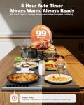 Expandable Food Warming Mat – iTRUSOU 54"x16" Warming Mat for Food with 7 Temp Settings, Switchable℃/℉, 99H Timer, Child Lock, Custom Sizes Food Warmer Chafing Dishes for Buffet Parties