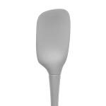 Tovolo Spoon Spatula Spoonula All Silicone Ergonomic Handle Grip Oyster Gray, Silicone Spoopula Kitchen Utensil Non Scratch Easy Clean Dishwasher Safe Heat Resistant Flex Core Scoop Spatula