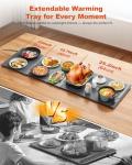 Expandable Food Warming Mat – iTRUSOU 54"x16" Warming Mat for Food with 7 Temp Settings, Switchable℃/℉, 99H Timer, Child Lock, Custom Sizes Food Warmer Chafing Dishes for Buffet Parties