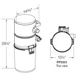 Broan-NuTone Residential Central Vacuum System Power Unit, 550 Air Watts