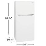 Frigidaire FFHT1835VW 30 in. 18.3 cu. ft. Top Freezer Refrigerator, Garage Ready
