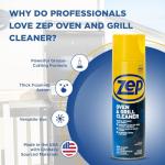 Zep Heavy-Duty Oven and Grill Cleaner 19 oz (1 Unit) and Foaming Wall Cleaner 18 oz (1 Unit) ECBD001 – Professional Grade Foaming Spray Cleaners Designed to Tackle Grease, Scuffs, and Kitchen Messes