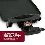 Electric Non-Stick Griddle with Adjustable Thermostat
