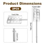 Tinoaly 2pcs Hand Mixer Butter Churner Replacement Kit, Stainless Steel Butter Maker Churn Homemade Butter Making Supplies Compatible with KHM3 KHM5 KHM6 KHM7 KHM9 KHMB7 Attachments Accessories