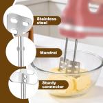 Tinoaly 2pcs Hand Mixer Butter Churner Replacement Kit, Stainless Steel Butter Maker Churn Homemade Butter Making Supplies Compatible with KHM3 KHM5 KHM6 KHM7 KHM9 KHMB7 Attachments Accessories