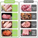 Fresh Meat Slicer with SteadyGrip, Thickness Adjustable 2 or 4 mm, 17 IN 1 Stainless Steel Manual Meat Cutter, Cleaver Kitchen Knife, Jerky Slicer Suit for Chicken Breast Beef Pork (Black)