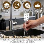 Tinoaly 2pcs Hand Mixer Butter Churner Replacement Kit, Stainless Steel Butter Maker Churn Homemade Butter Making Supplies Compatible with KHM3 KHM5 KHM6 KHM7 KHM9 KHMB7 Attachments Accessories