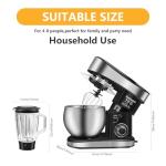 SeaSpark Multifunctional Stand Mixer, 6 in 1 Stand Mixer, 6.3Qt Tilt-head, Standing Mixer with Stainless Steel Bowl, Meat Grinder, Juice Blender, for professional Baking and Most Home Cooks, Black