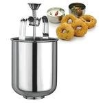 Stainless Steel MEDUVADA Maker for Perfectly Shaped & Crispy Medu Vada, Donut Maker Dispenser Medu Wada Mould South Indian Utensils
