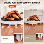 Warming Mat for Food, Voriah Electric Warming Tray with 99H Timer & 8 Temperature Settings, Foldable Food Warmer with °C/°F Switch, Keeps Food Warm at Buffets, Sabbath, Family Gatherings(White)