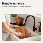 Amazon Basics Wooden Chopping Boards, 3-Piece Set, Acacia Wood, Pre-Oiled with Juice Groove