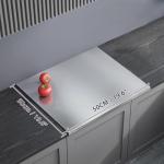 304 Stainless Steel Cutting Board – Stainless Steel Kitchen Chopping Boards Non-Slip, Dishwasher Safe – Ideal for Meat, Vegetables, Fruits, Bread & Baking – Commercial & Home Use (19.6 * 19.6in)