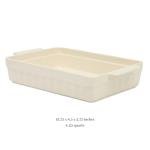 Martha Stewart Broadbrook Ceramic Bakeware, 13x9 Inch Rectangular Baking Dish with Handles, Cream Glazed Stoneware for Casseroles, Lasagna, Roasts & Desserts, Oven & Dishwasher Safe