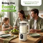 Nut Milk Maker, Milk Maker Machine 10-in-1 Plant Milk Maker for Almond Soy Oat, 55oz, 800W Hot & Cold, One-Touch Auto Clean, 12H Delay Start, 4H Keep Warm