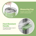 Hard Boiled Egg Cooker - CACHOO 14-Egg Rapid Stainless Steel Egg Boiler with 30-Min Timer & Auto Shut Off, Compact Electric Vegetable Steamer for Cooking, Dishwasher Safe, Retro Green