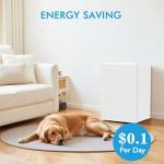 COWSAR 3.0 Cu.Ft Upright Freezer, Compact Freezer, Standing Deep Freezer with Adjustable Thermostat, Removable Shelves & Reversible Door,Fast Cooling for Office,Dorm,Commercial,White