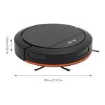 Robot Vacuum Cleaner, 3 In 1 Robot Vacuum & Mop & sweep Combo, Push Button and APP Control, Self-Charging Robotic Vacuum Cleaner, 120 Mins, Strong 2700Pa Suction, Ideal for Pet Hair and Carpet (Black)