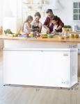 BLACK+DECKER 19.8 Cu. Ft. Chest Freezer, Deep Freezer with Top Opening, Freezer Chest with 2 Removable Storage Baskets, Mechanical Temperature Control, Manual Defrost, R600a Refrigerant,BCF1980E,White