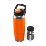 Flaskap FreePour System: 6oz Tumbler Attachment and 26oz Cup Holder Friendly Bottle, Removable Well Mixed Drink Tumbler Attachment and Water Bottle